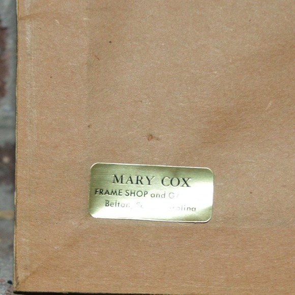 1980s Preworked Cross Stitch Mountain Lion Framed - Picture 5 of 9